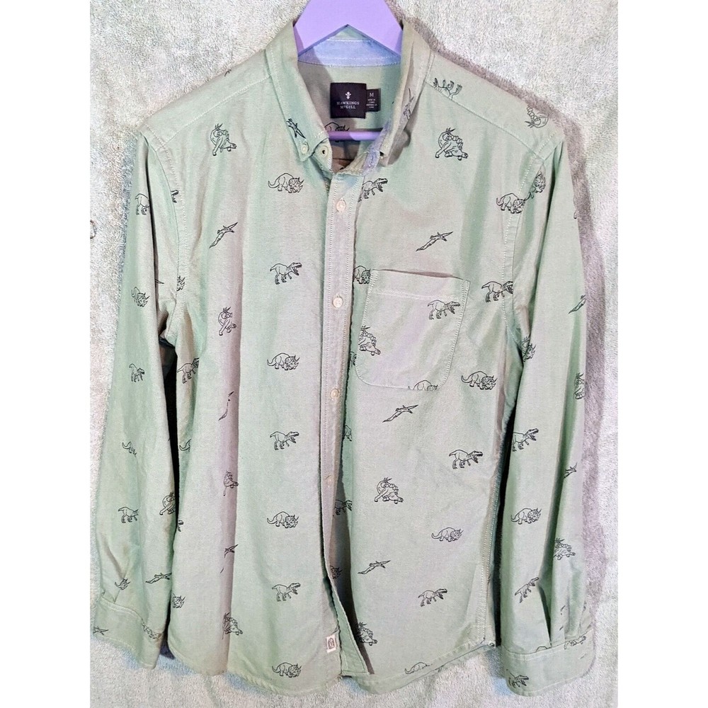 Hawkings McGill Mens Dinosaur dino Medium M Shirt jurassic park land before time